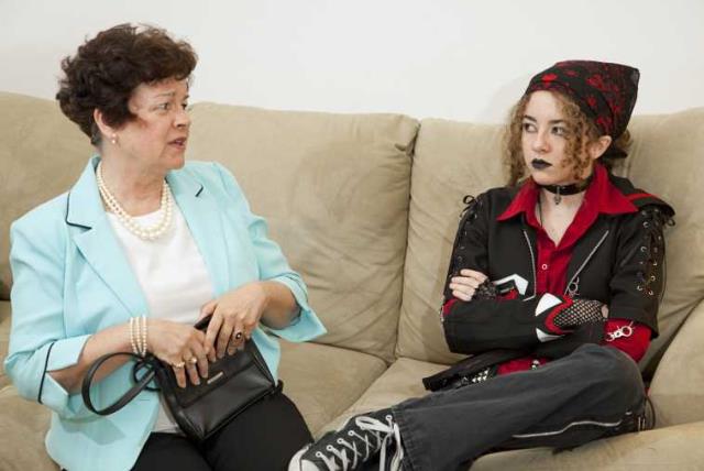 Rebellious teen and worried mother (illustrative) (photo credit: INGIMAGE)