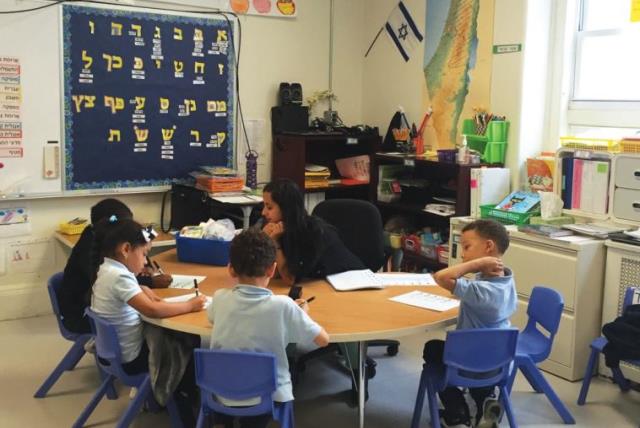 YOUNG STUDENTS of all backgrounds are studying Hebrew and Israeli culture in New York’s Harlem neighborhood. (photo credit: DANIELLE ZIRI)