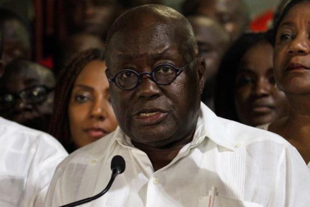 Ghana's president-elect Nana Akufo-Addo of the opposition New Patriotic Party (NPP) speaks during a news conference at his home in Accra, Ghana, December 9, 2016. (photo credit: REUTERS/LUC GNAGO)